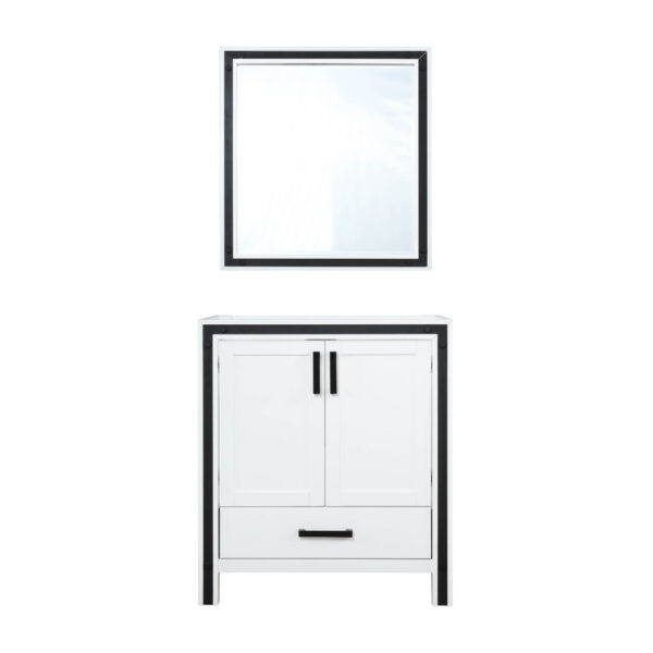 Ziva 30W x 22D White Bath Vanity and 28Mirror