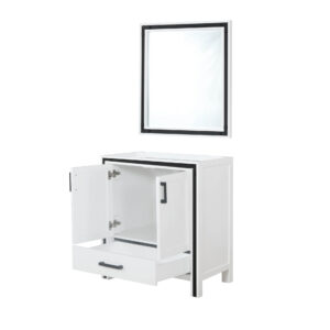 Ziva 30W x 22D White Bath Vanity and 28Mirror