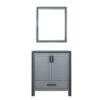 Ziva 30W x 22D Dark Grey Bath Vanity and 28Mirror