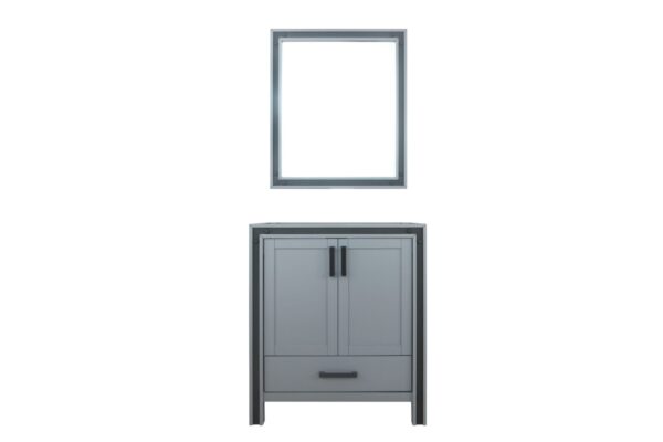 Ziva 30W x 22D Dark Grey Bath Vanity and 28Mirror