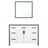 Ziva 48W x 22D White Bath Vanity and 34Mirror