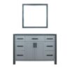 Ziva 48W x 22D Dark Grey Bath Vanity and 34Mirror