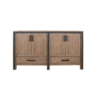 Ziva 60W x 22D Rustic Barnwood Double Bath Vanity