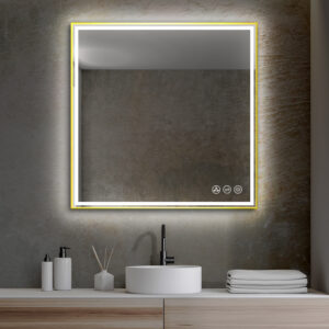 Blossom Stellar - 36" LED Mirror Brush Gold Frame