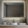 Blossom Stellar - 48 x 30 LED Mirror Brush Gold Frame