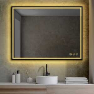 Blossom Stellar - 48" LED Mirror Matte Black Frame