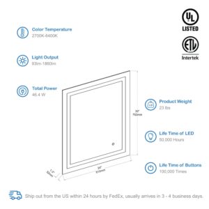 Blossom Lyra - 24'' LED Mirror