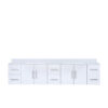 Geneva 84 in. W x 22 in. D Glossy White Double Bath Vanity and Cultured Marble Top