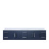 Geneva 84 in. W x 22 in. D Navy Blue Double Bath Vanity and Cultured Marble Top