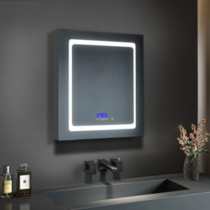 Bracciano 24 W x 32 H Surface-Mount LED Mirror Medicine Cabinet with Defogger