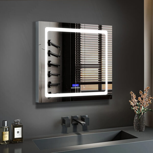 Bracciano 30 W x 36 H Surface-Mount LED Mirror Medicine Cabinet with Defogger