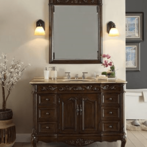 Chans Furniture CF-3882M-TK-42 Beckham 42 Inch Dark Brown Bathroom Sink Vanity