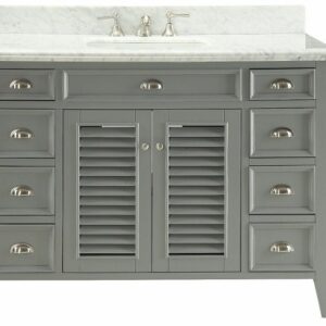 Chans Furniture GD-3028CK50 50 Inch Shutter Blinds Kalani Single Sink Bathroom Vanity