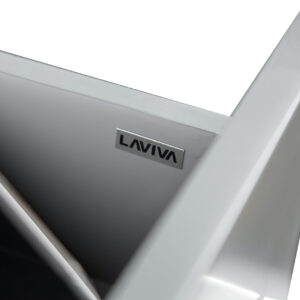 Laviva Nova 48" Grey Bathroom Vanity with White Ceramic Basin Countertop