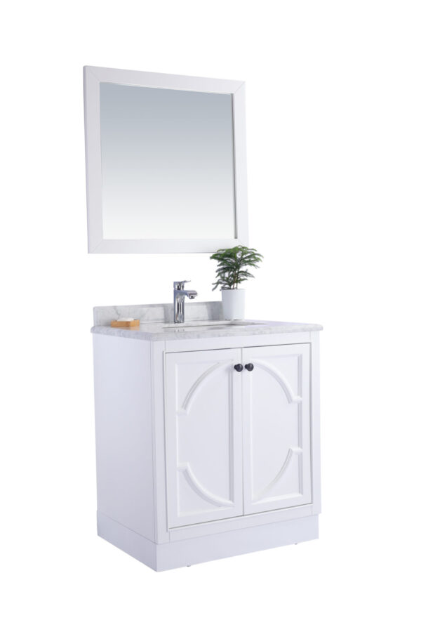 Laviva Odyssey 30" White Bathroom Vanity with White Quartz Countertop