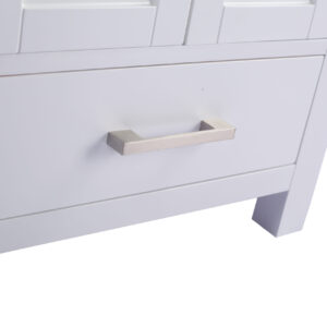 Laviva Wilson 24" White Bathroom Vanity with Matte White VIVA Stone Solid Surface Countertop