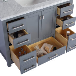 Laviva Wilson 48" Grey Bathroom Vanity Cabinet