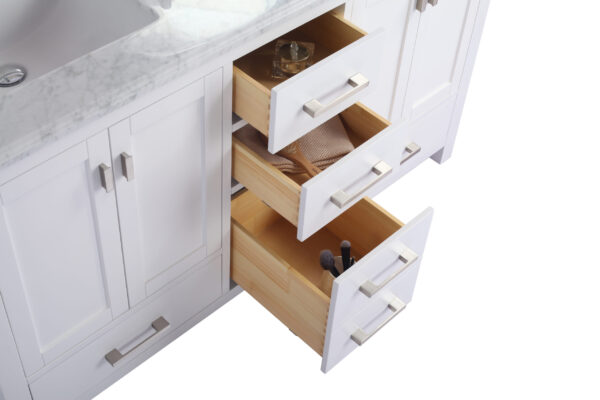 Laviva Wilson 60" White Double Sink Bathroom Vanity Cabinet