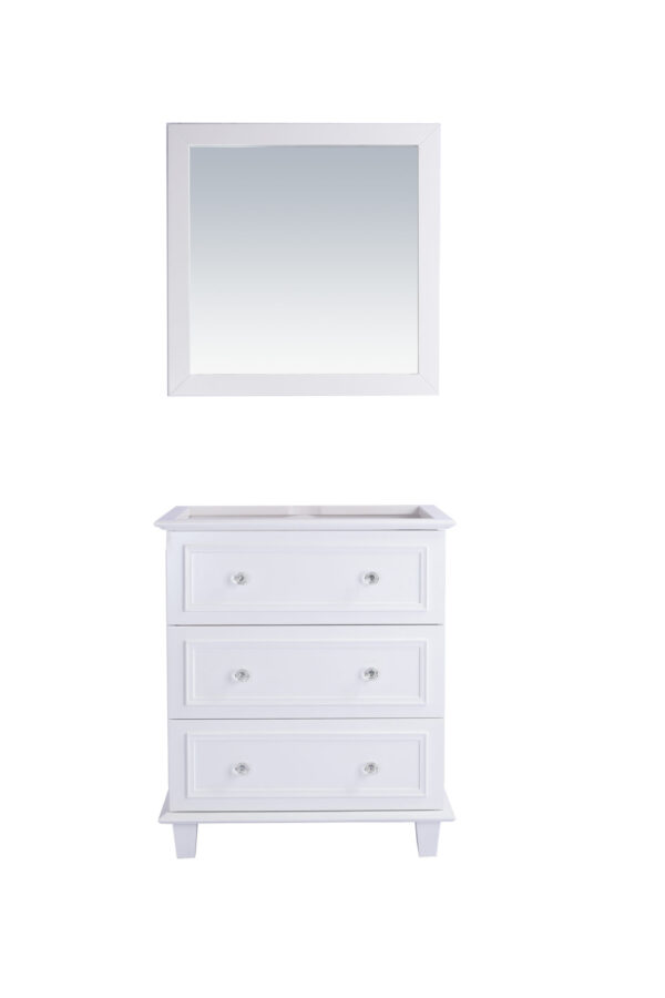 Laviva Luna 30" White Bathroom Vanity Cabinet