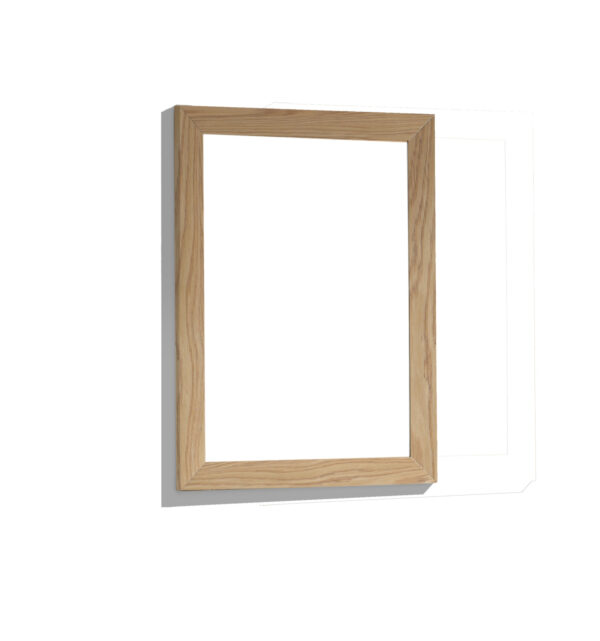 Laviva Sterling 24" Framed Rectangular California White Oak Mirror