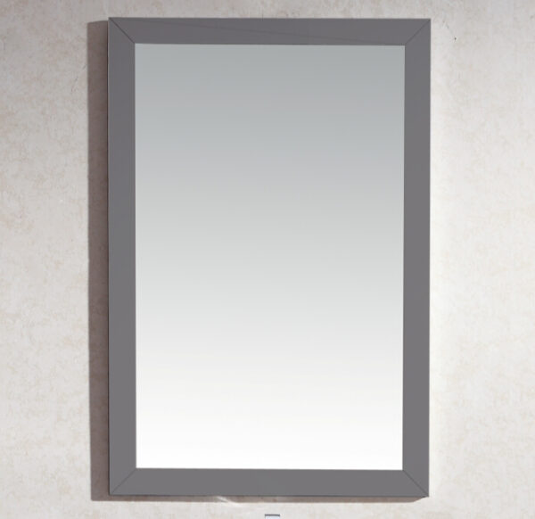 Laviva Sterling 24" Framed Rectangular Maple Grey Mirror