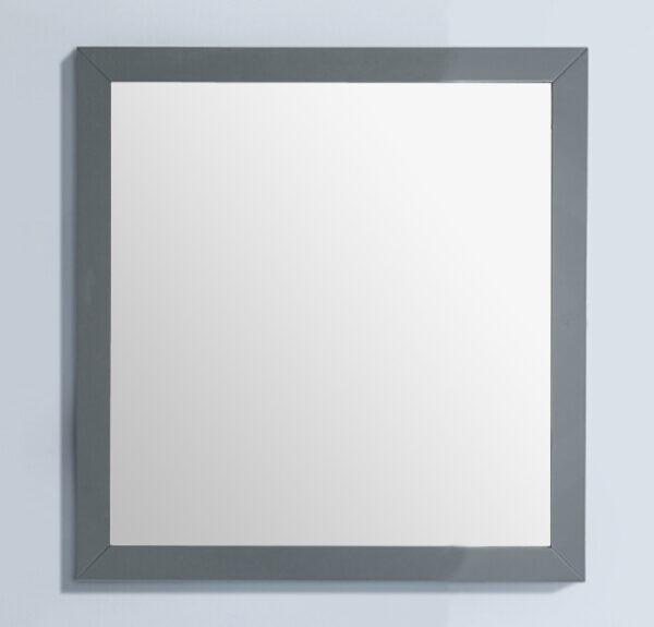 Laviva Sterling 30" Framed Square Grey Mirror