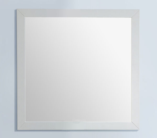 Laviva Sterling 30" Framed Square Soft White Mirror