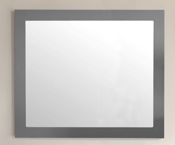 Laviva Sterling 36" Framed Rectangular Maple Grey Mirror