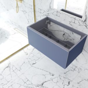 Laviva Vitri 36" Nautical Blue Wall Hung Bathroom Vanity Cabinet