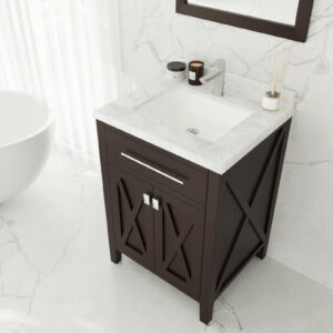 Laviva Wimbledon 24" Brown Bathroom Vanity Cabinet