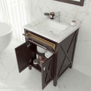 Laviva Wimbledon 24" Brown Bathroom Vanity Cabinet