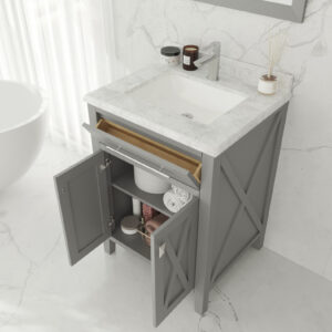 Laviva Wimbledon 24" Grey Bathroom Vanity Cabinet