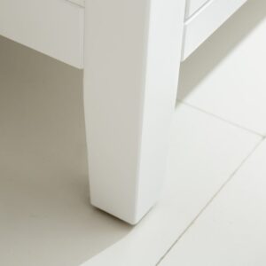 Laviva Wimbledon 24" White Bathroom Vanity with Matte White VIVA Stone Solid Surface Countertop