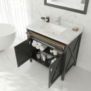 Laviva Wimbledon 36" Espresso Bathroom Vanity Cabinet