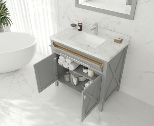 Laviva Wimbledon 36" Grey Bathroom Vanity Cabinet