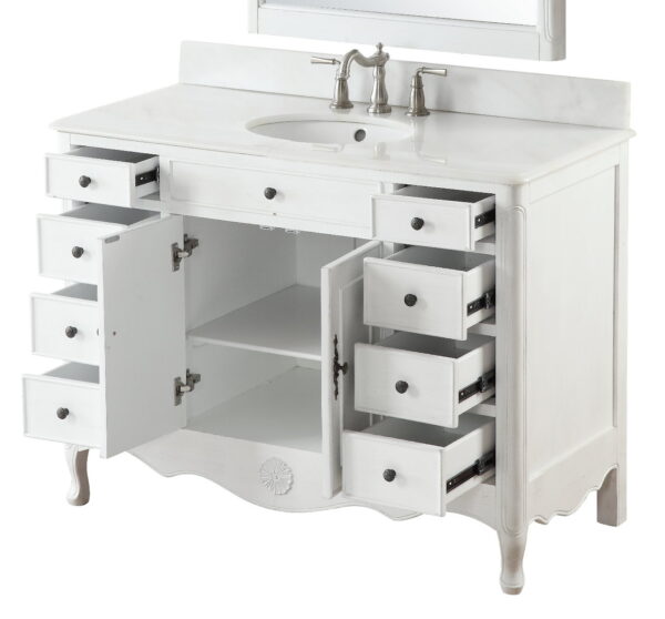 Chans Furniture HF8535 Daleville 46 1/2 Inch Bathroom Sink Vanity