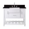 Chans Furniture 7042-WT42-GT 42 Inches Kendia Farmhouse Sink Bathroom Vanity