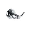 KubeBath 92604 Aqua Rondo Double Robe Hook in Triple Chrome