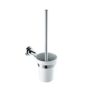 KubeBath 92610 Aqua Rondo Wall Mount Toilet Brush in Triple Chrome