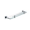 KubeBath 93607 Aqua Piazza Glass Shelf in Triple Chrome