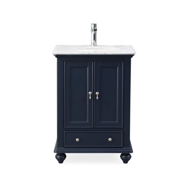 Chans Furniture ZK-9805NB 25 Inch Tennant Brand Gillian Powder Room Bathroom Sink Vanity in Navy Blue