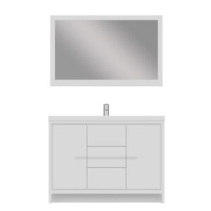 Alya Bath AB-MD648 Sortino 47 1/4 Inch Modern Bathroom Vanity