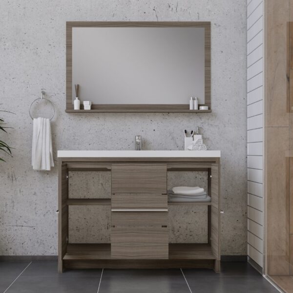 Alya Bath AB-MD648 Sortino 47 1/4 Inch Modern Bathroom Vanity