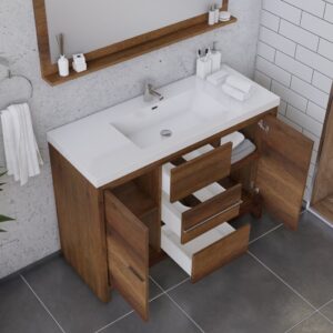 Alya Bath AB-MD648 Sortino 47 1/4 Inch Modern Bathroom Vanity