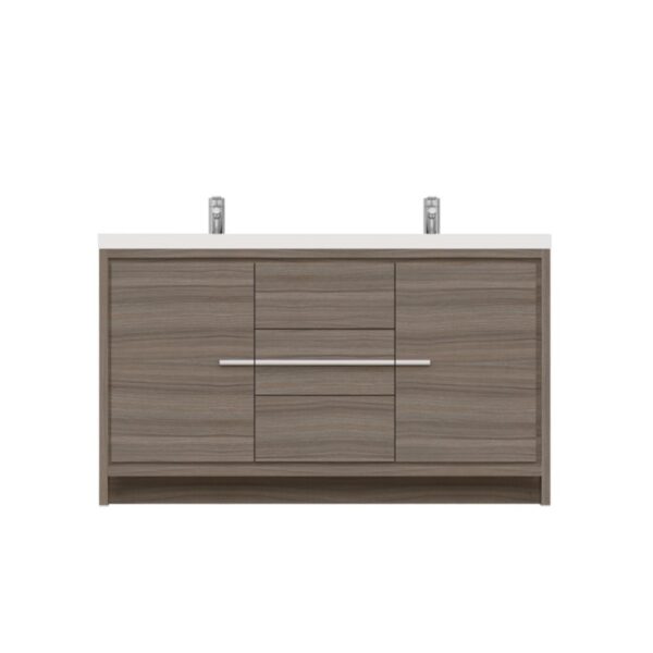 Alya Bath AB-MD660D Sortino 59 1/8 Inch Double Modern Bathroom Vanity