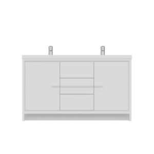 Alya Bath AB-MD660D Sortino 59 1/8 Inch Double Modern Bathroom Vanity