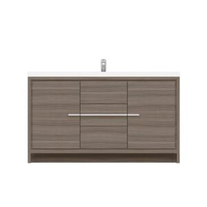 Alya Bath AB-MD660S Sortino 59 1/8 Inch Single Modern Bathroom Vanity