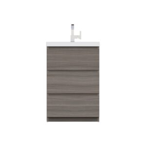 Alya Bath AB-MOA24 Paterno 23 5/8 Inch Modern Freestanding Bathroom Vanity