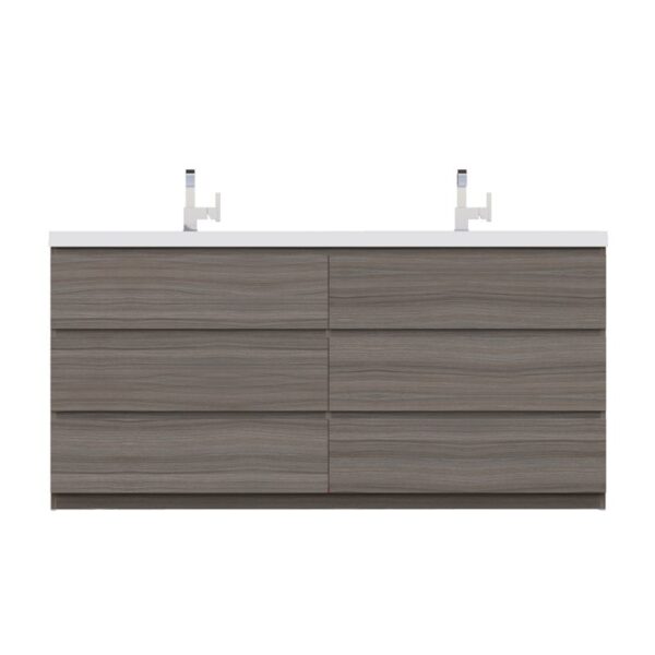 Alya Bath AB-MOA72D Paterno 70 7/8 Inch Modern Freestanding Bathroom Vanity