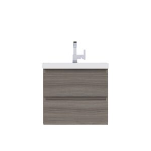 Alya Bath AB-MOF24 Paterno 23 5/8 Inch Modern Wall Mounted Bathroom Vanity